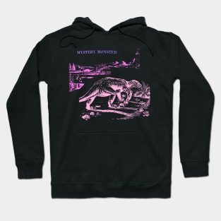 MYSTERY MONSTER pink dinosaur lizard reptile Hoodie